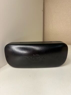 Authentic Coach New York Black Hard Shell Eyeglass Sunglasses Case Protective